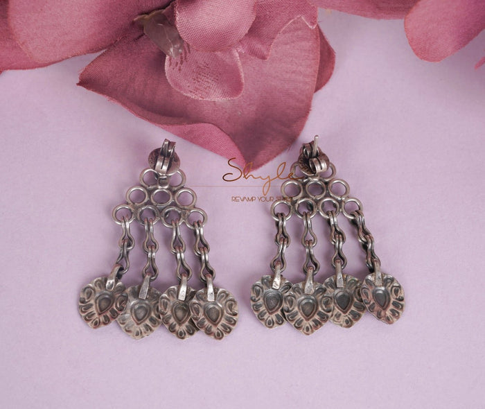 Tattva Intricate Tribal Motif Drop Earring