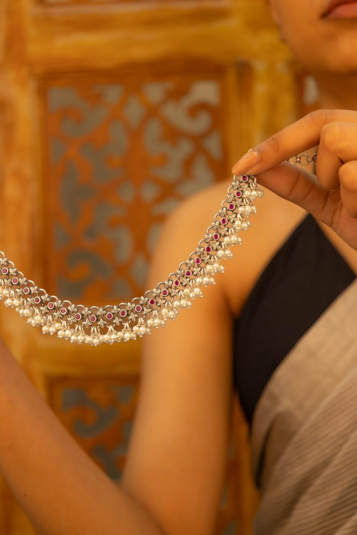 Tattva Raani Jadau Pearl Drop Classic Necklace