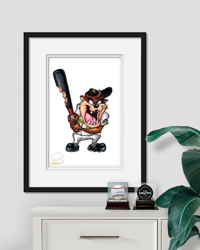 Taz on Deck x MLB Pirates Limited Edition Art Print