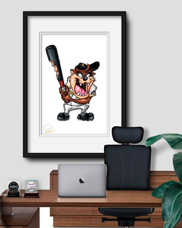 Taz on Deck x MLB Pirates Limited Edition Art Print