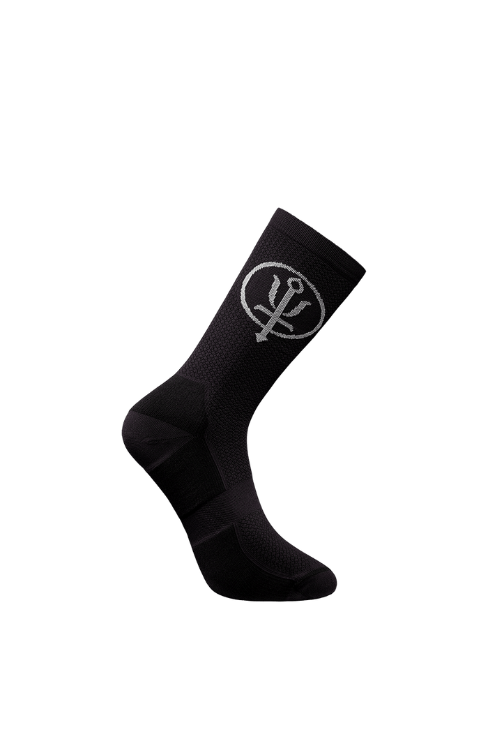 SM Cut of Out Tech Socks In Insignia Black (GM)