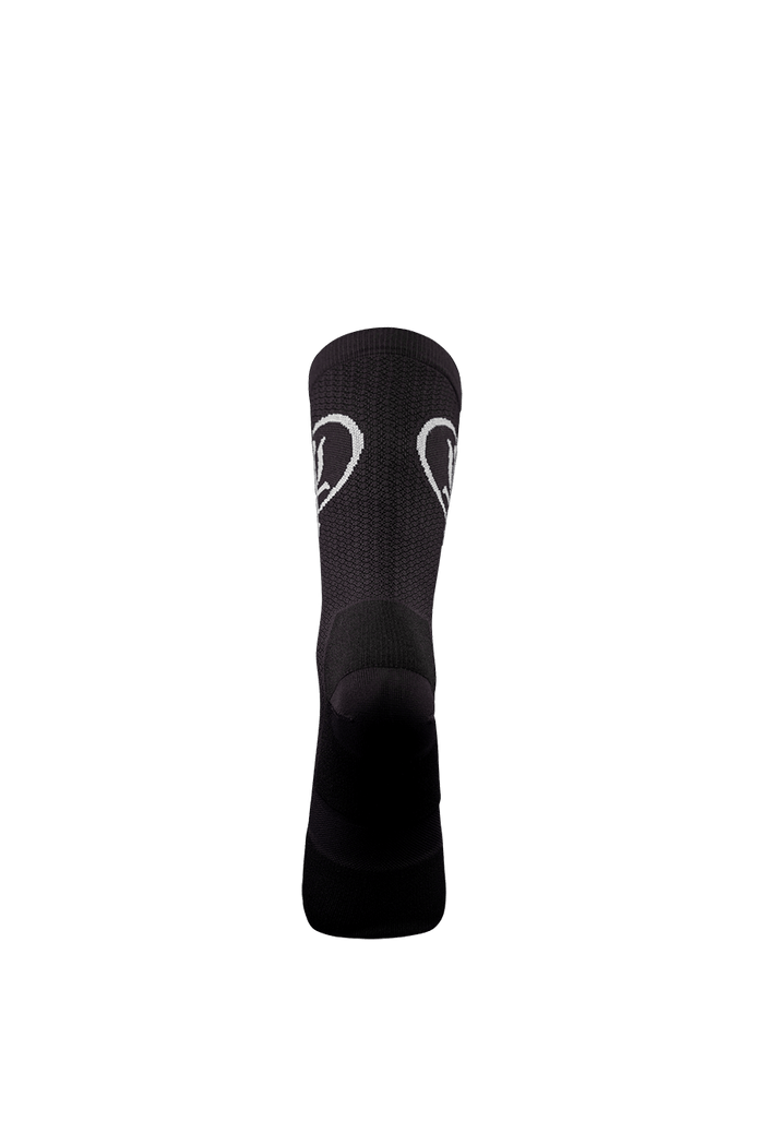 SM Cut of Out Tech Socks In Insignia Black (GM)