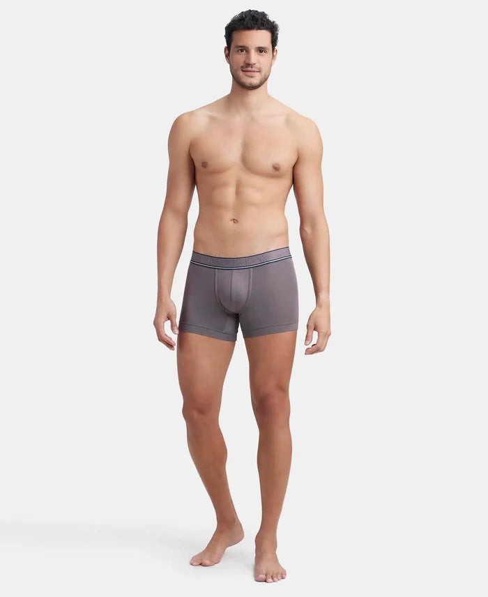 Tencel Micro Modal Elastane Stretch Solid Trunk with Natural StayFresh Properties - Gunmetal-4