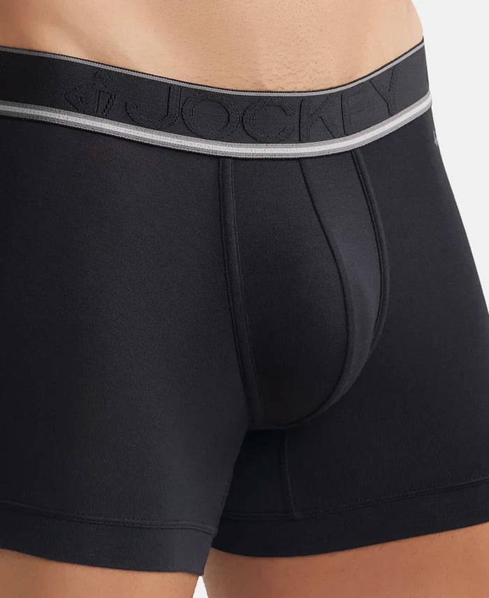 Tencel Micro Modal Elastane Solid Trunk with Natural StayFresh Properties - Black-6