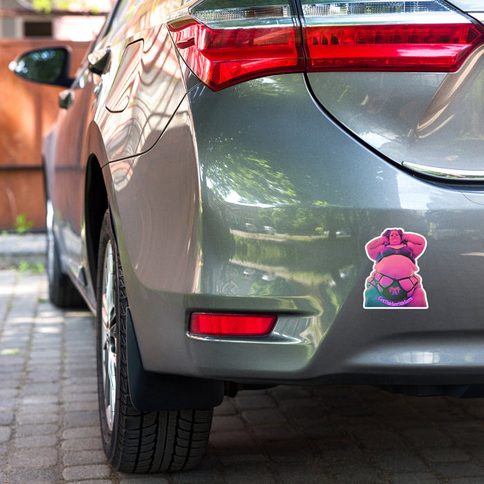 ThatFatGemini x Get Thicker Stickers Collab SSBBW Lingerie Kiss-Cut Sticker
