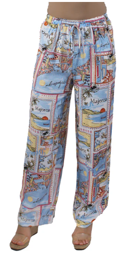 Travel Wide Leg Drawstring Pant