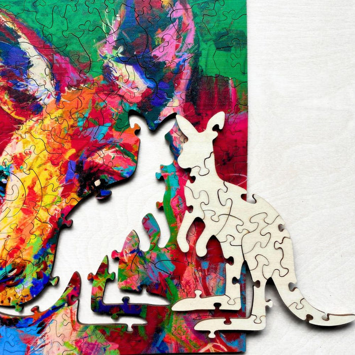 Twigg Puzzle Wooden Jigsaw Puzzle 147 Pieces - Clive Kangaroo