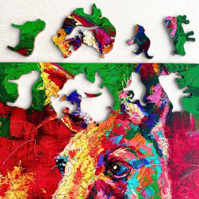 Twigg Puzzle Wooden Jigsaw Puzzle 147 Pieces - Clive Kangaroo