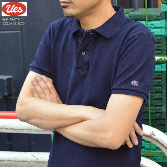 UES "67LW-I" INDIGO POLO SHIRT