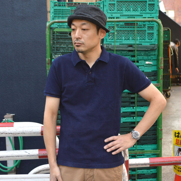 UES "67LW-I" INDIGO POLO SHIRT