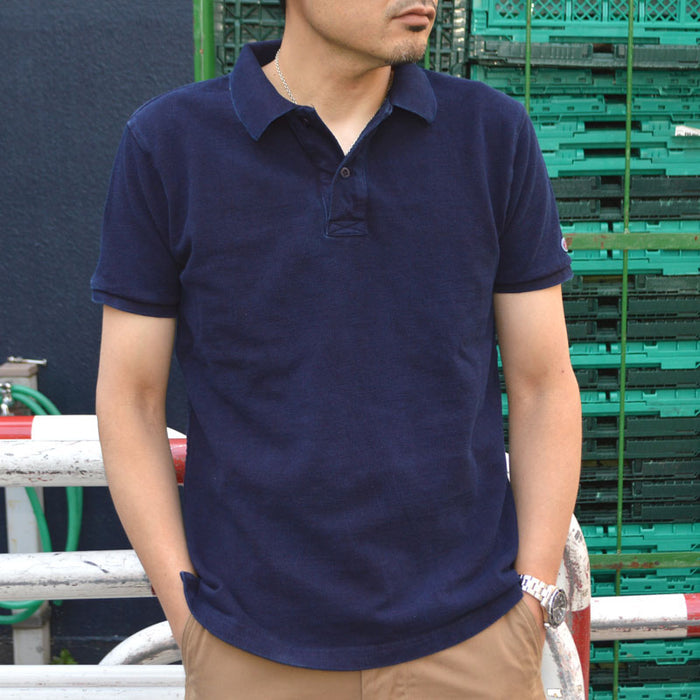 UES "67LW-I" INDIGO POLO SHIRT