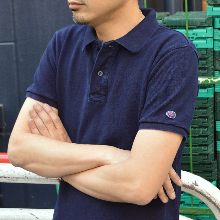 UES "67LW-I" INDIGO POLO SHIRT