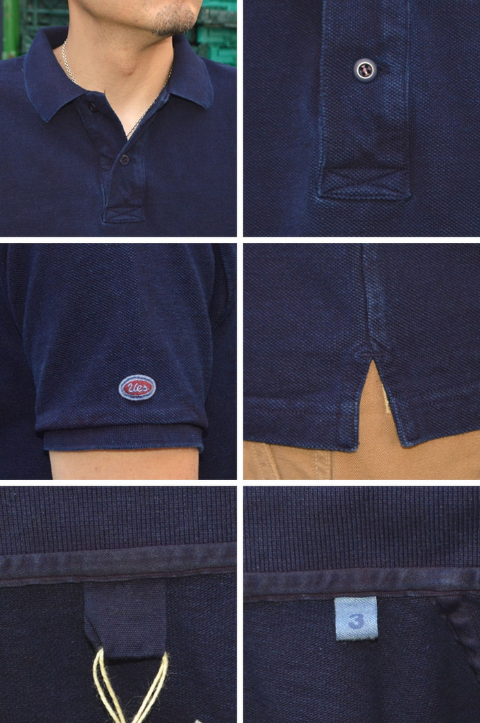 UES "67LW-I" INDIGO POLO SHIRT