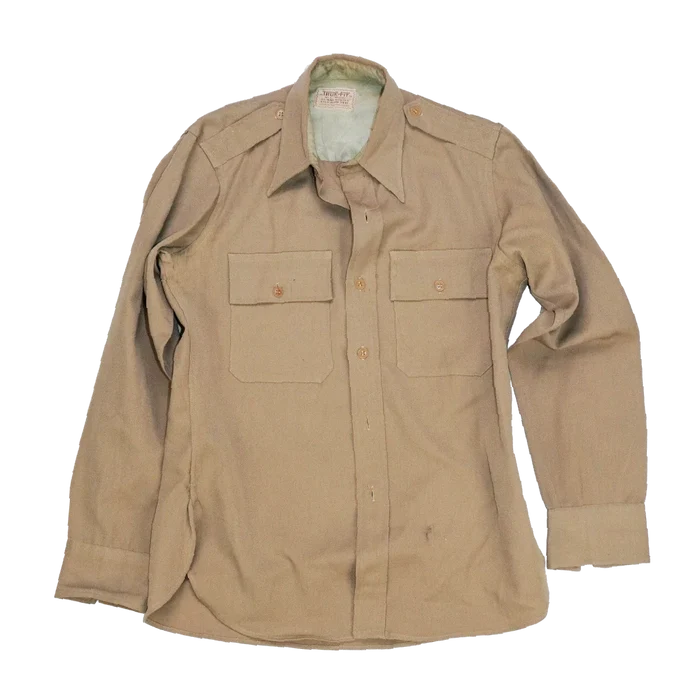 US Army 1940s Officers Service Dress Shirt - Small - US Army Surplus - Service Shirts