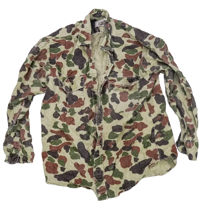 US Made Duxbak Duck Hunter Camo Field Shirt - Small - Army & Outdoors - Field Shirts