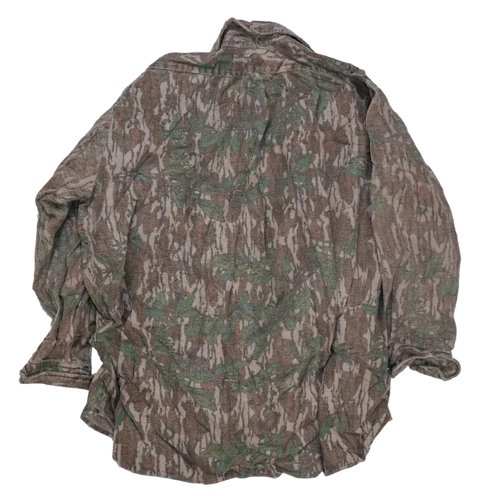 US Made Mossy Oak Flannel Field Shirt - 2XLarge - Army & Outdoors - Field Shirts
