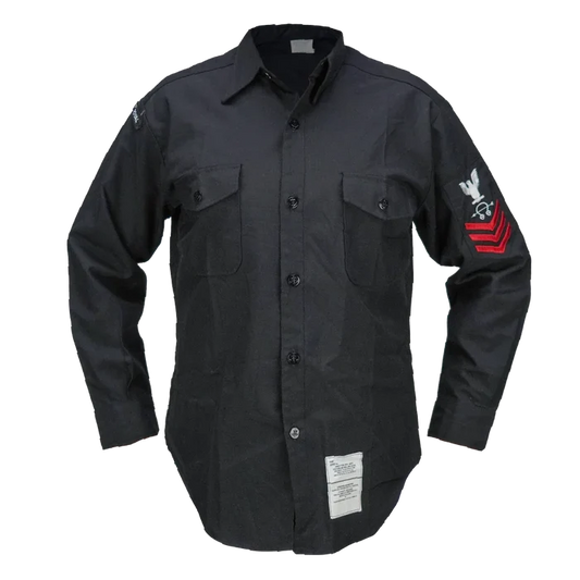 US Navy Black Service Shirt - US Navy Surplus - Service Shirts