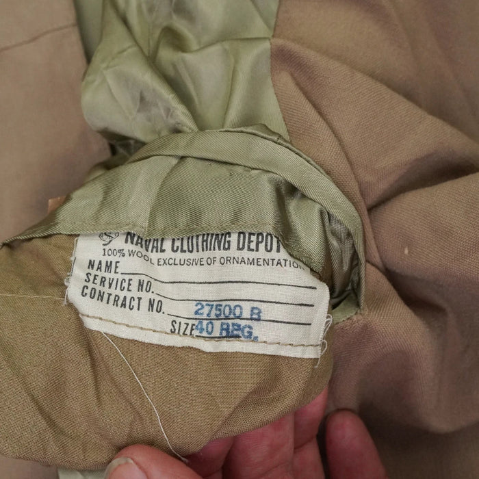 US Navy Khaki Service Dress Jacket - 40R, Medium - US Navy Surplus - Dress Jackets