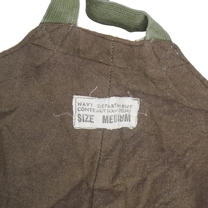 US Navy WW2 N-1 Deck Bib Overalls - Medium - US Navy Surplus - Work Trousers