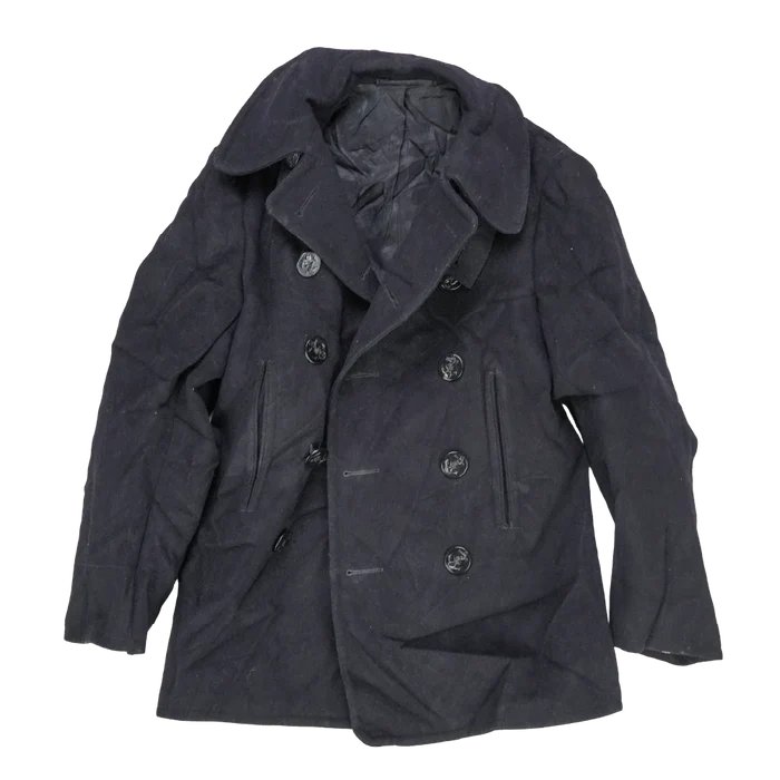 US Navy WW2 Wool Pea Coat - 34R, XSmall - US Navy Surplus - Great Coats