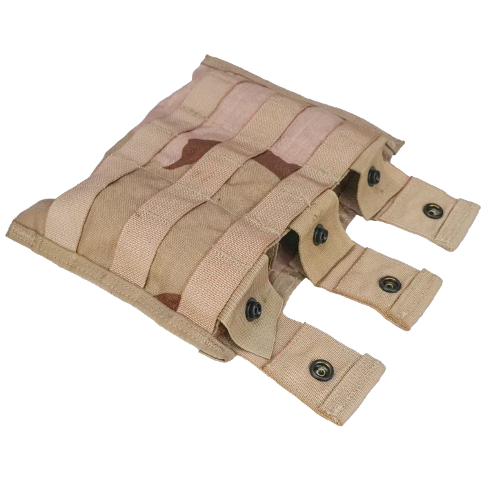 USGI 3 Colour Desert Triple Mag Pouch - US Army Surplus - Magazine Pouches