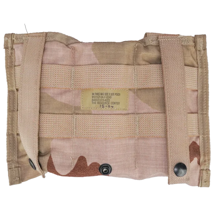 USGI 3 Colour Desert Triple Mag Pouch - US Army Surplus - Magazine Pouches
