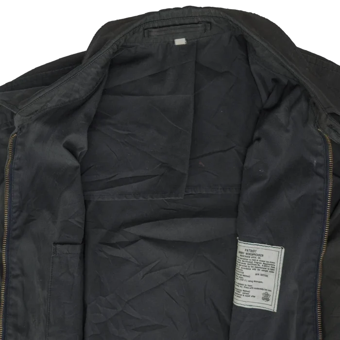 USGI 80s Black Windbreaker Jacket - US Army Surplus - Flight Jackets