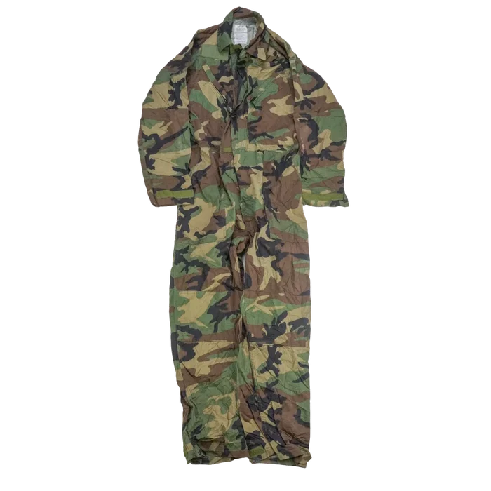 USGI Woodland Mechanics Coveralls - Medium - US Army Surplus - Overalls