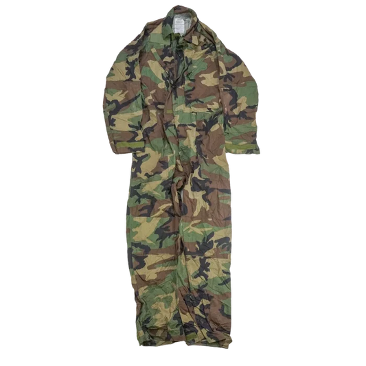 USGI Woodland Mechanics Coveralls - Medium - US Army Surplus - Overalls