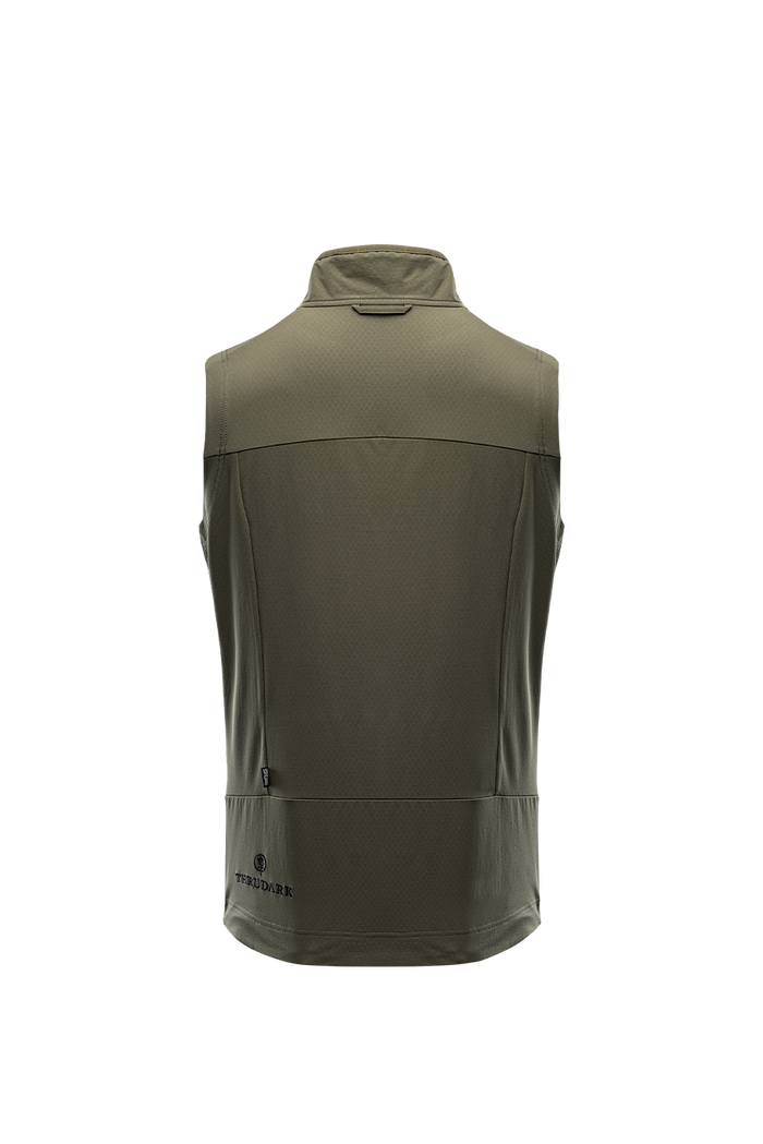 SM Cut of Out Veles Gilet In Olive Green (GM)