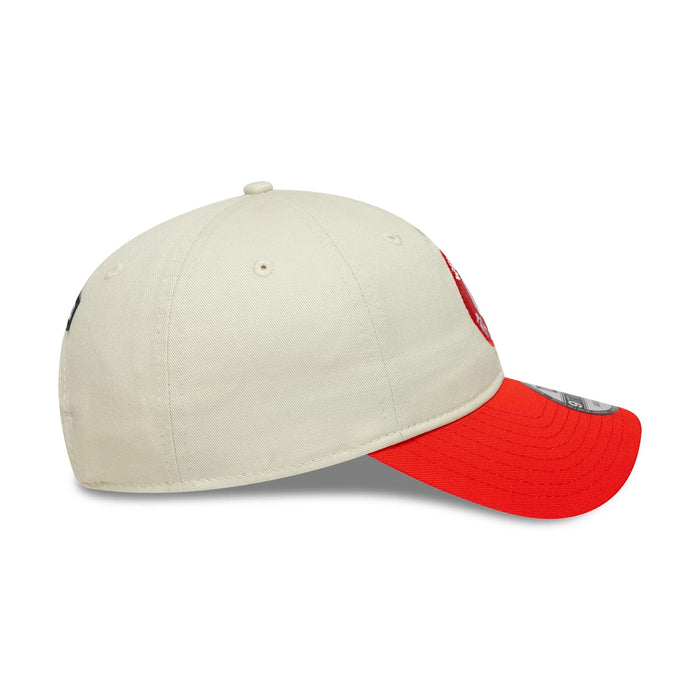 This is a Welsh Fire Tan Cymreig The Hundred 2025 Contrast Light Beige 9TWENTY Adjustable Cap 6