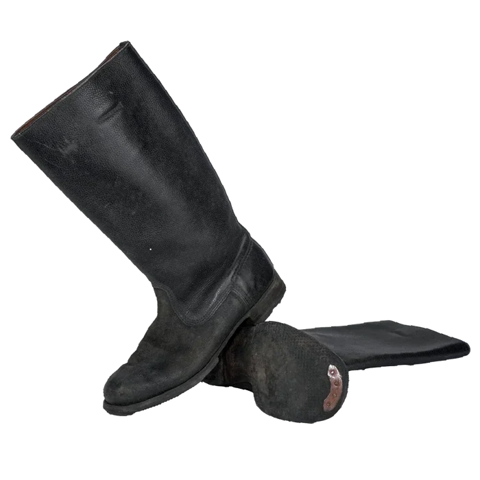West German Police Riding Boots - 7 UK - German Army Surplus - Boots