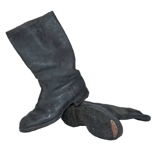 West German Police Riding Boots - 7 UK - German Army Surplus - Boots