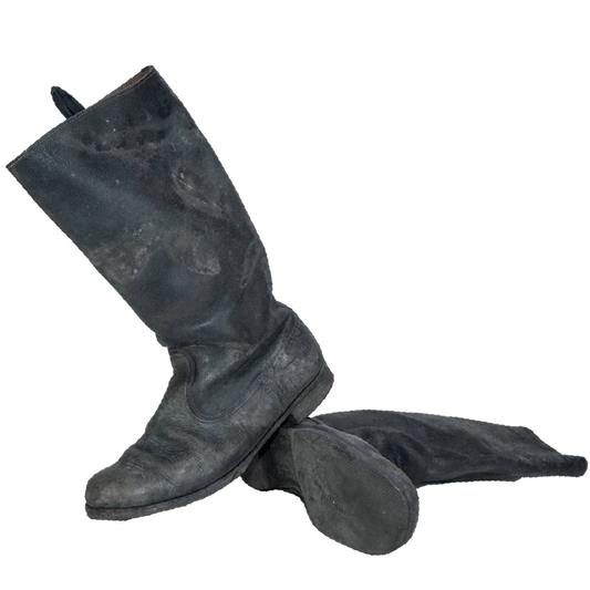 West German Police Riding Boots - 8.5 UK - German Army Surplus - Boots