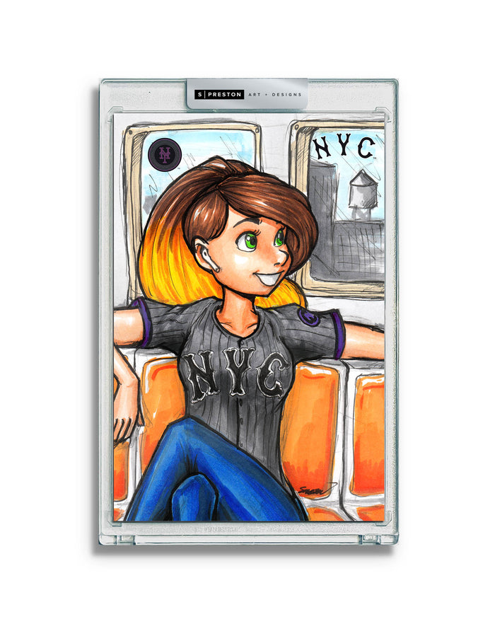 WinS® New York Mets City Connect - Konni Mackenzie Art Slab