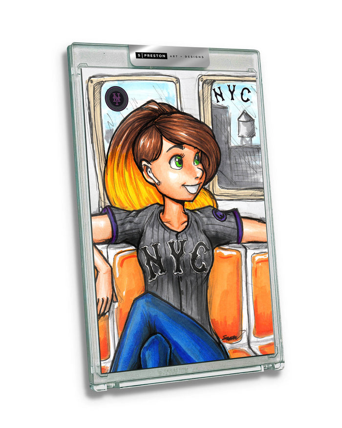 WinS® New York Mets City Connect - Konni Mackenzie Art Slab