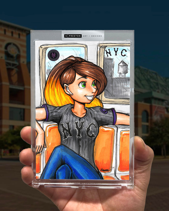 WinS® New York Mets City Connect - Konni Mackenzie Art Slab