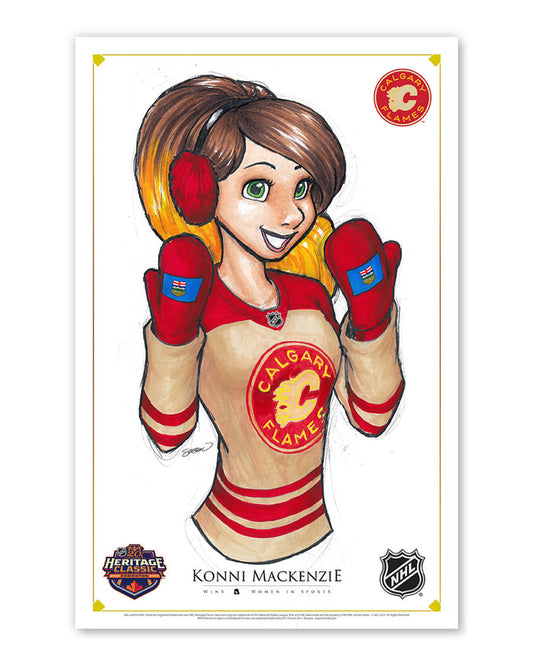 WinS® NHL Konni Mackenzie 2023 Heritage Classic Jersey Poster Print