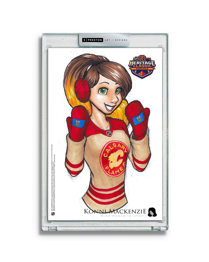 WinS® NHL Konni Mackenzie 2023 Heritage Classic Limited Edition Art Slab