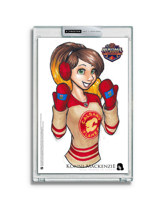 WinS® NHL Konni Mackenzie 2023 Heritage Classic Limited Edition Art Slab