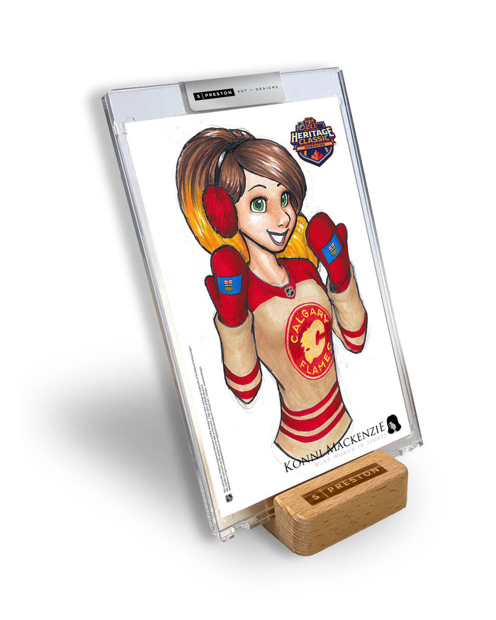 WinS® NHL Konni Mackenzie 2023 Heritage Classic Limited Edition Art Slab