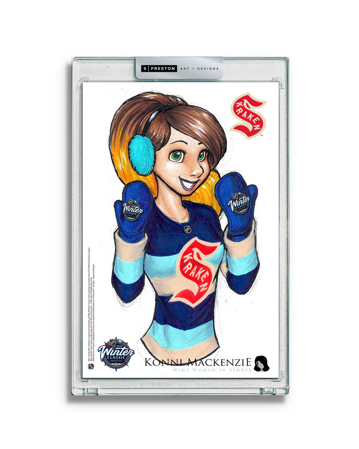 WinS® NHL Konni Mackenzie 2024 Winter Classic Limited Edition Art Slab