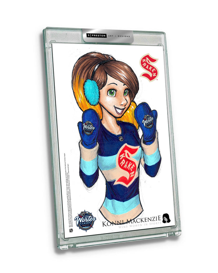 WinS® NHL Konni Mackenzie 2024 Winter Classic Limited Edition Art Slab