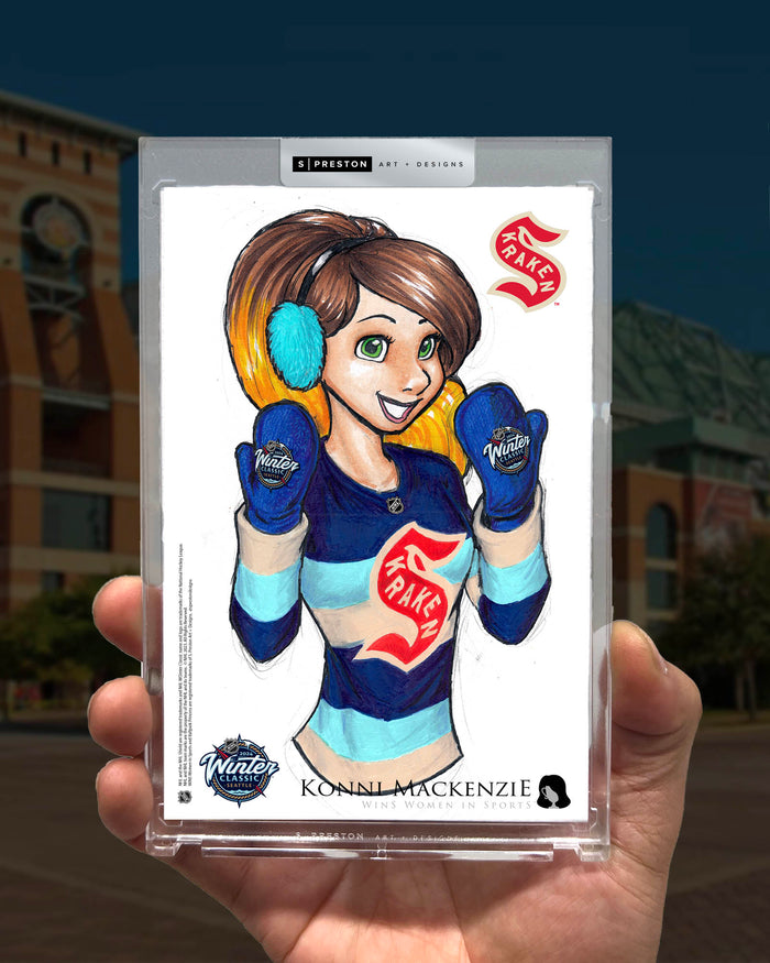 WinS® NHL Konni Mackenzie 2024 Winter Classic Limited Edition Art Slab