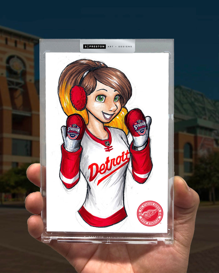 WinS® NHL Konni Mackenzie 2025 Stadium Series Limited Edition Art Slab - Red Wings