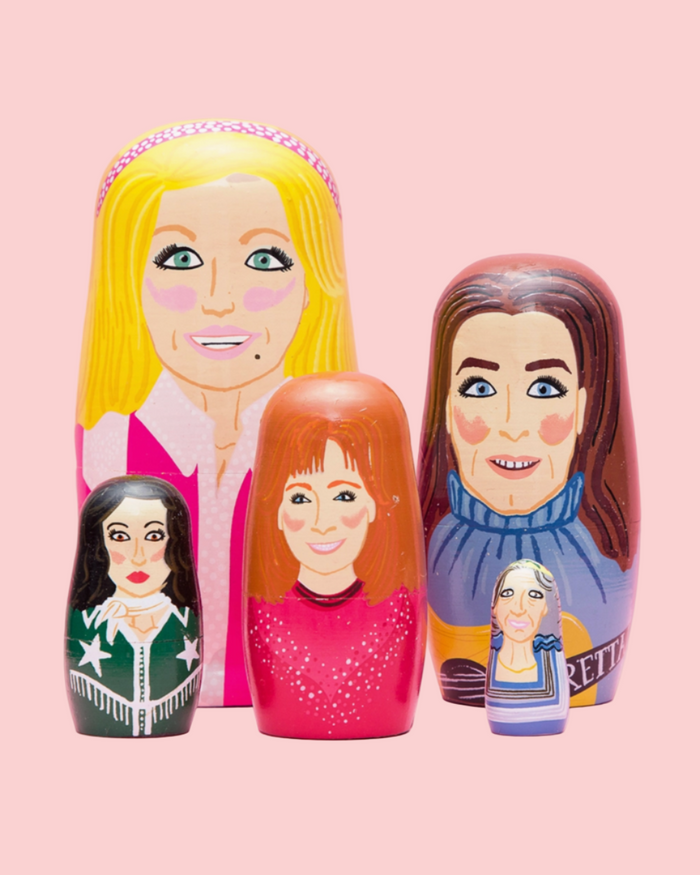 Women of Country/The Opry Wooden nesting dolls by Larney & Babs sold by Le Monkey House