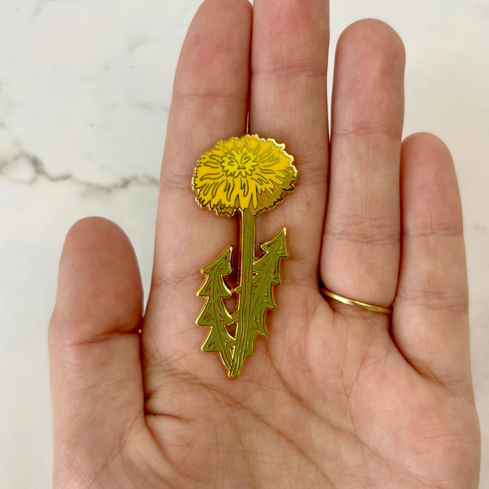 Yellow Dandelion Enamel Pin