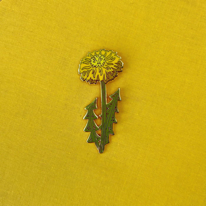 Yellow Dandelion Enamel Pin